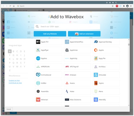 Wavebox screenshot 1