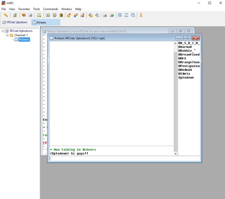 mIRC screenshot 1