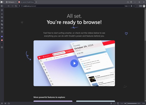 Vivaldi screenshot 1