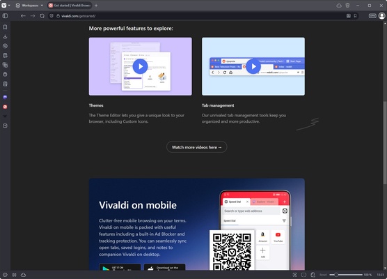 Vivaldi screenshot 1
