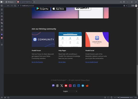 Vivaldi screenshot 1
