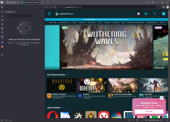 Vivaldi screenshot 1