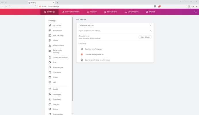 Brave Browser screenshot 1