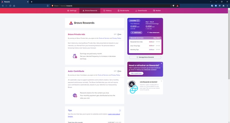 Brave Browser screenshot 1