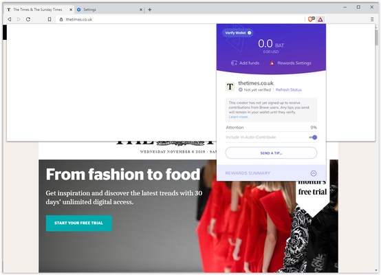 Brave Browser screenshot 1