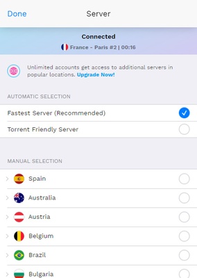 Speedify screenshot 1