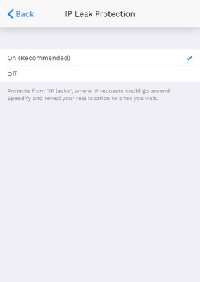 Speedify screenshot 1