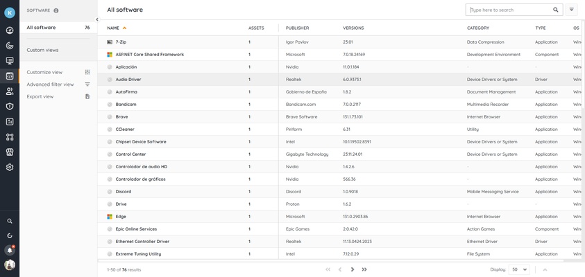 Lansweeper screenshot 1
