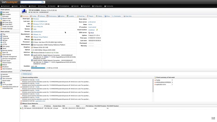 Lansweeper screenshot 1