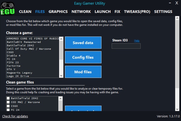 Easy Gamer Utility screenshot 1
