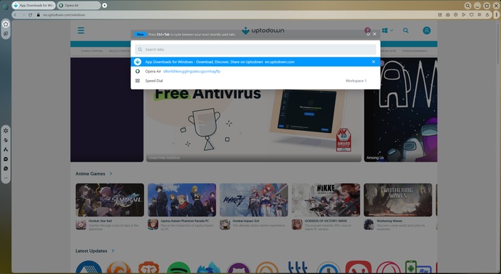 Opera Air screenshot 1