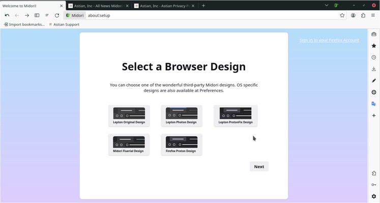 Midori Browser screenshot 1