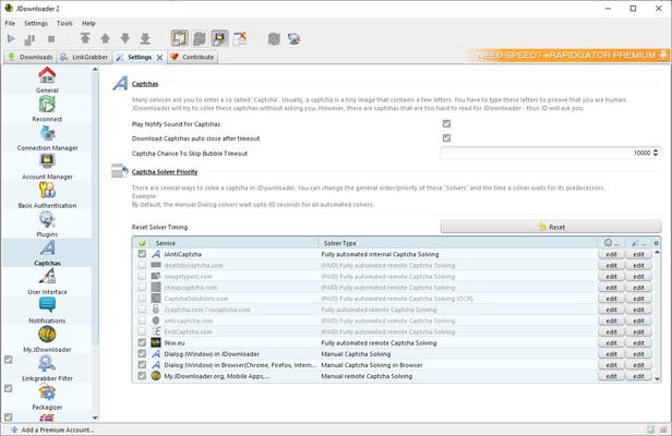 JDownloader screenshot 1