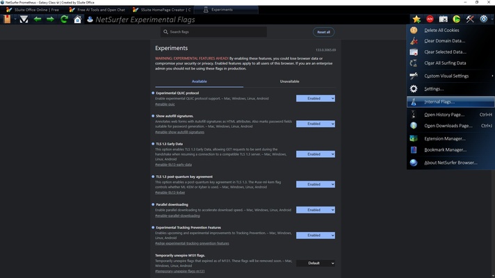 SSuite NetSurfer Prometheus screenshot 1