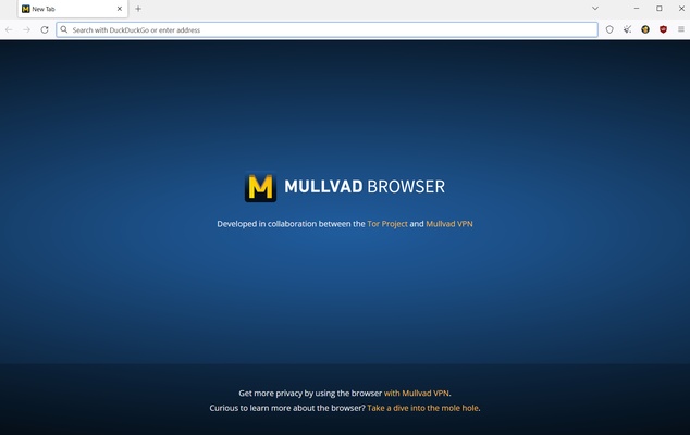 Mullvad Browser screenshot 1