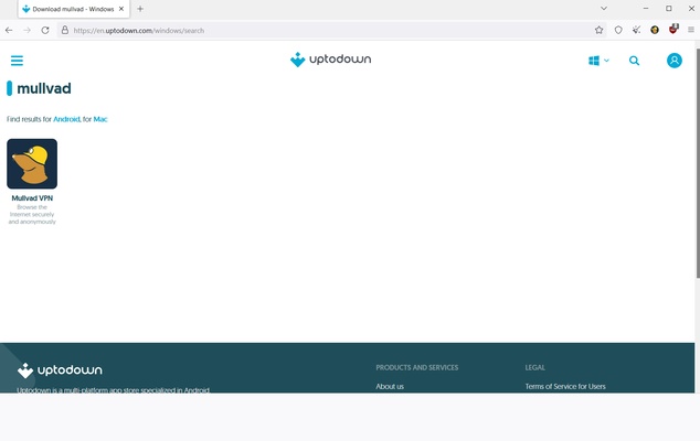 Mullvad Browser screenshot 1