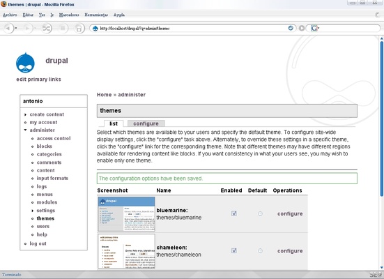 Drupal screenshot 1