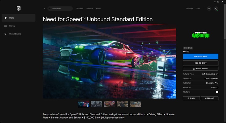 Epic Games Launcher screenshot 1