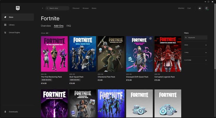 Epic Games Launcher screenshot 1