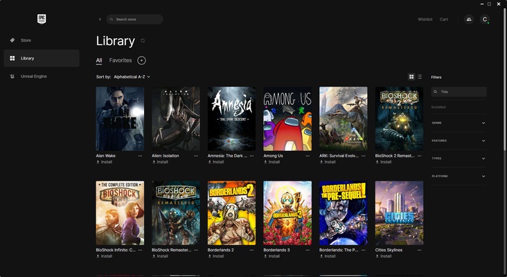 Epic Games Launcher screenshot 1