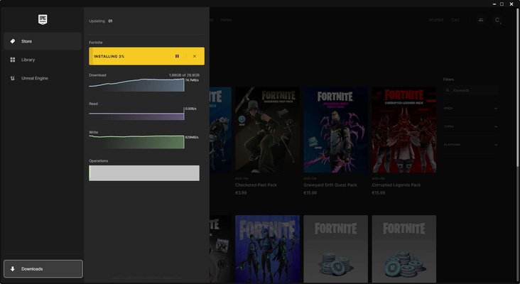 Epic Games Launcher screenshot 1