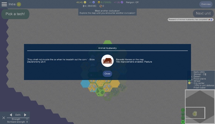 UnCiv screenshot 1