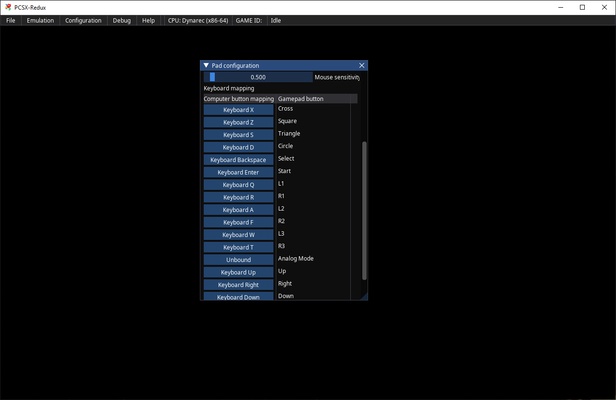 PCSX-Redux screenshot 1
