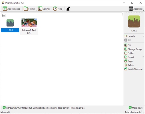 Prism Launcher screenshot 1