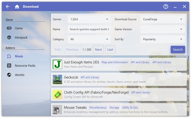 Hello Minecraft! Launcher screenshot 1