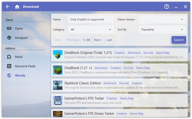 Hello Minecraft! Launcher screenshot 1