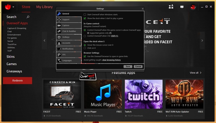 Overwolf screenshot 1