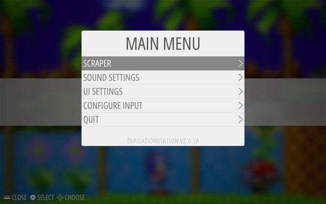 EmulationStation screenshot 1