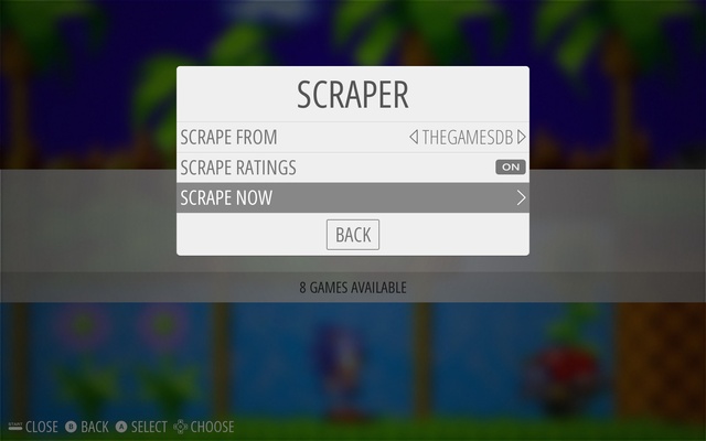EmulationStation screenshot 1