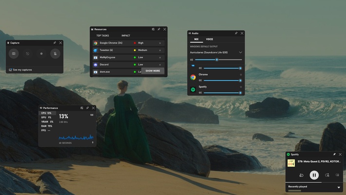 Xbox Game Bar screenshot 1
