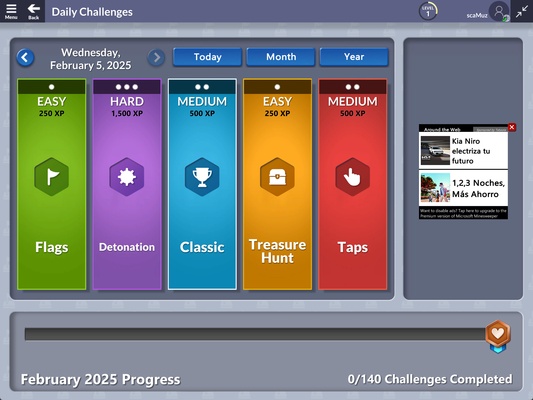 Microsoft Minesweeper screenshot 1