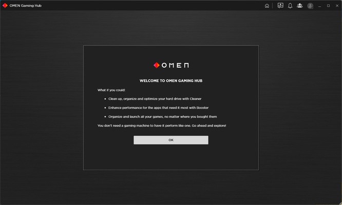 HP OMEN Gaming Hub screenshot 1