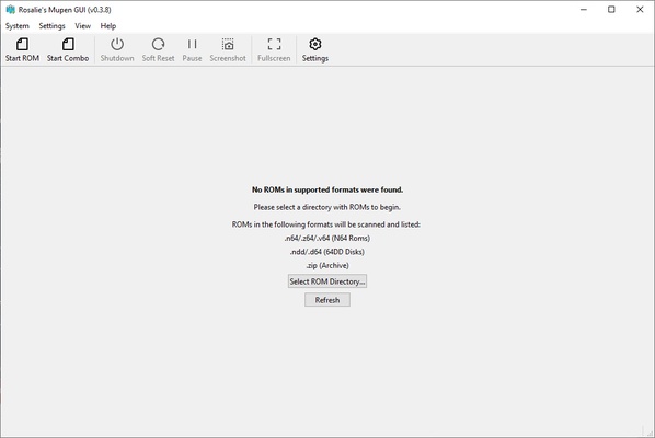 Rosalie's Mupen GUI screenshot 1