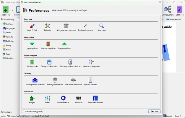 Calibre screenshot 1