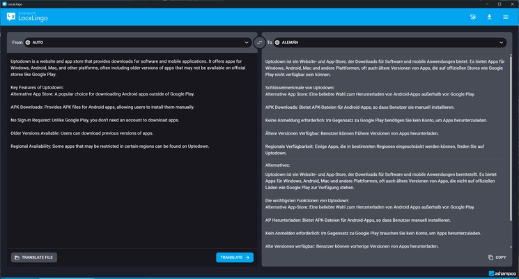 Ashampoo Loca­Lingo screenshot 1