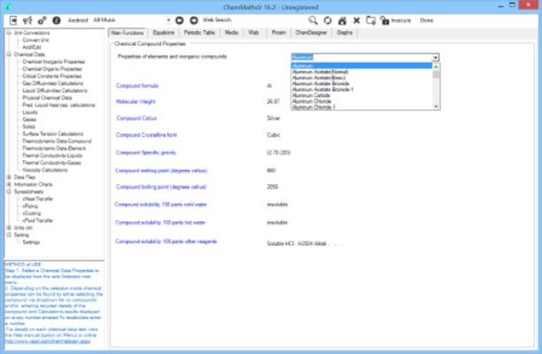 ChemMaths screenshot 1