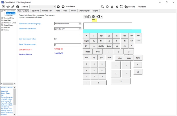 ChemMaths screenshot 1