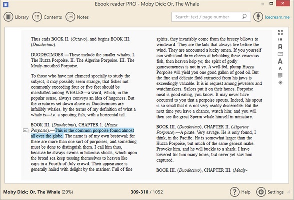 IceCream Ebook Reader screenshot 1