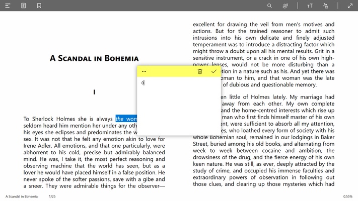 Aquile Reader screenshot 1