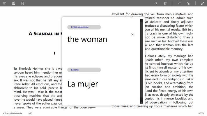Aquile Reader screenshot 1