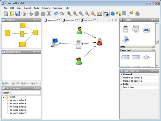 yEd screenshot 1