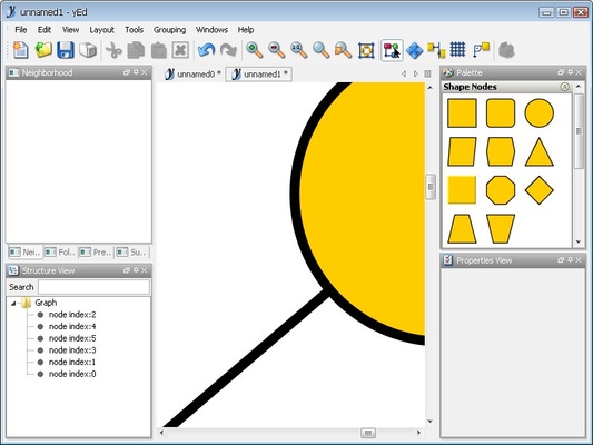 yEd screenshot 1
