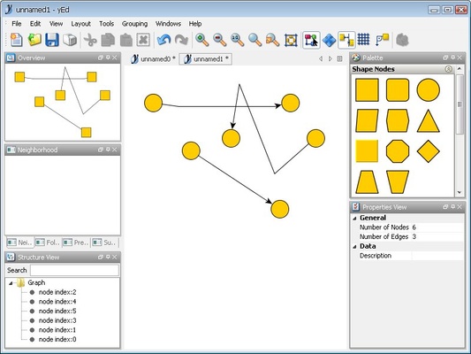 yEd screenshot 1