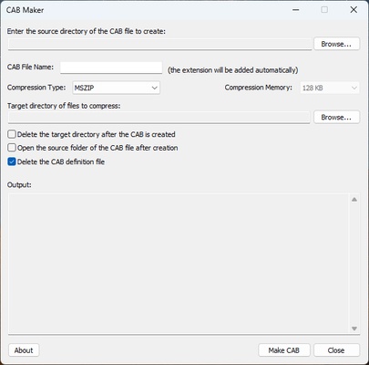 CAB Maker screenshot 1
