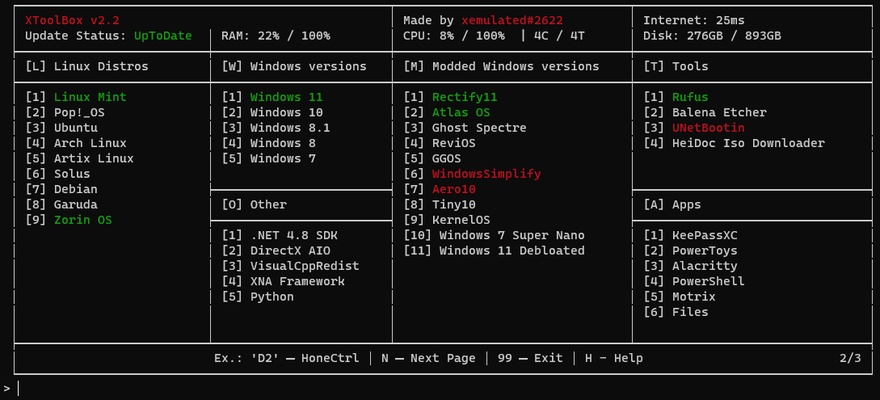 XToolBox screenshot 1