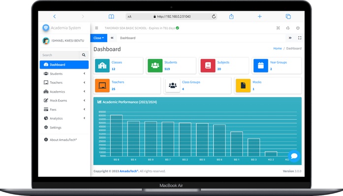 Academia Server screenshot 1